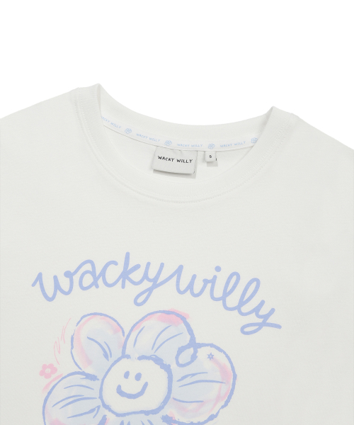 Wacky WiLLy（ワッキーウィリー）の「[26SS] ウィメンズビッグリリーグラフィック半袖Tシャツホワイト（Tシャツ/カットソー・レディース・その他・MEDIUM/LARGE/SMALL）」の5枚目の写真