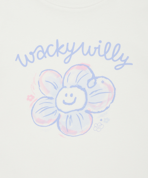 Wacky WiLLy（ワッキーウィリー）の「[26SS] ウィメンズビッグリリーグラフィック半袖Tシャツホワイト（Tシャツ/カットソー・レディース・その他・MEDIUM/LARGE/SMALL）」の4枚目の写真