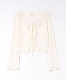 flower（フラワー）の「ブルームフリルカーディガン（カーディガン/ボレロ）」