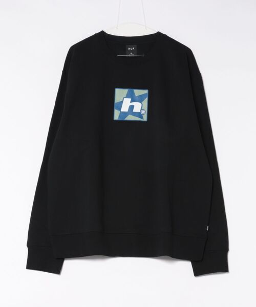 HUF(ハフ)の「HUF ボックスロゴスウェット(スウェット・メンズ・ナチュラル/ブラック・X-LARGE/MEDIUM/LARGE)」の2枚目の写真