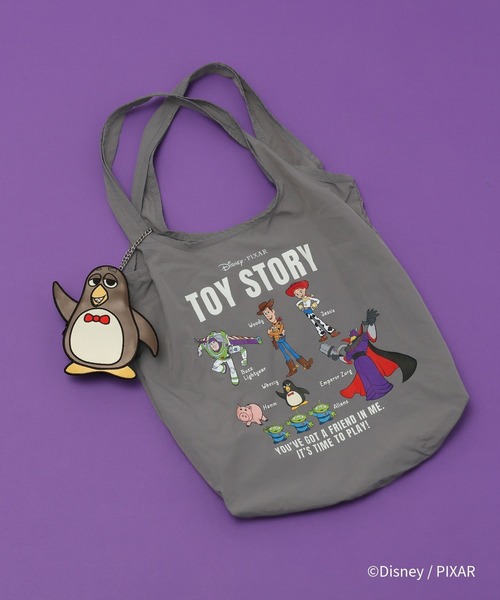 GLOBAL WORK(グローバルワーク)の「Disneyポーチ付きBAG/666381(エコバッグ/サブバッグ・キッズ・ダークグレー/ピンク・FREE)」の15枚目の写真