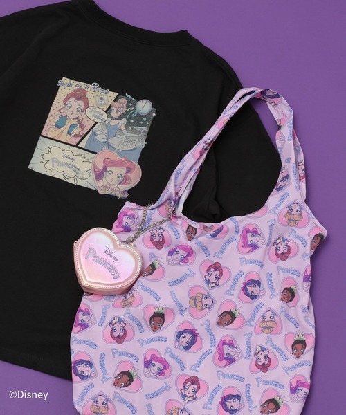 GLOBAL WORK(グローバルワーク)の「Disneyポーチ付きBAG/666381(エコバッグ/サブバッグ・キッズ・ダークグレー/ピンク・FREE)」の4枚目の写真