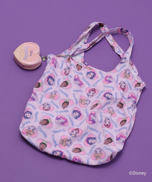 GLOBAL WORK(グローバルワーク)の「Disneyポーチ付きBAG/666381(エコバッグ/サブバッグ・キッズ・ダークグレー/ピンク・FREE)」の5枚目の写真