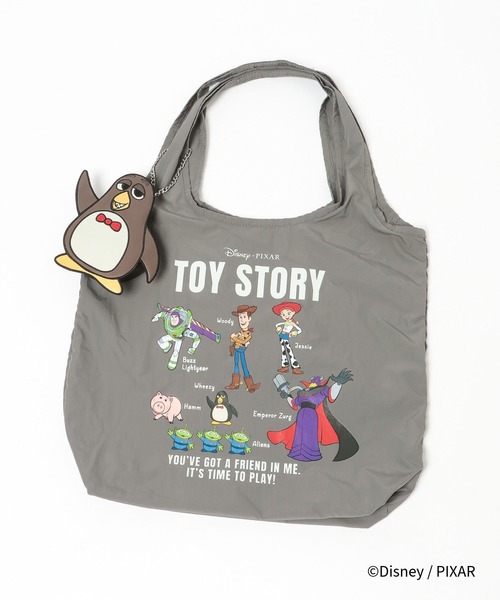 GLOBAL WORK(グローバルワーク)の「Disneyポーチ付きBAG/666381(エコバッグ/サブバッグ・キッズ・ダークグレー/ピンク・FREE)」の8枚目の写真