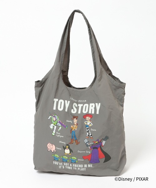 GLOBAL WORK(グローバルワーク)の「Disneyポーチ付きBAG/666381(エコバッグ/サブバッグ・キッズ・ダークグレー/ピンク・FREE)」の12枚目の写真