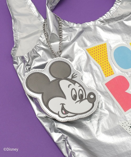 GLOBAL WORK(グローバルワーク)の「Disneyポーチ付きBAG/666381(エコバッグ/サブバッグ・キッズ・ダークグレー/ピンク・FREE)」の3枚目の写真
