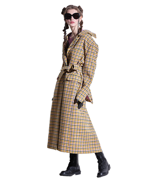GREEDILOUS(グリディアス)の「マルチチェックコート(ダッフルコート・レディース・その他・S/M/L/XS)」の2枚目の写真