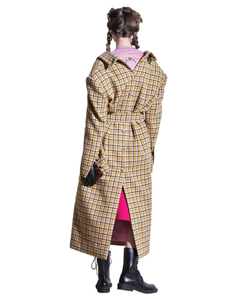 GREEDILOUS(グリディアス)の「マルチチェックコート(ダッフルコート・レディース・その他・S/M/L/XS)」の3枚目の写真