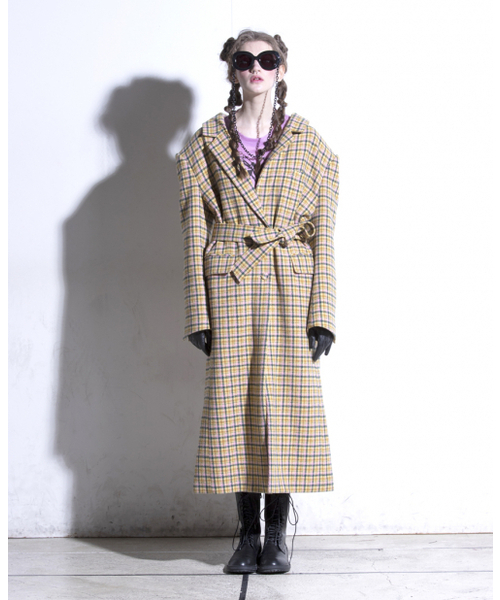 GREEDILOUS(グリディアス)の「マルチチェックコート(ダッフルコート・レディース・その他・S/M/L/XS)」の4枚目の写真