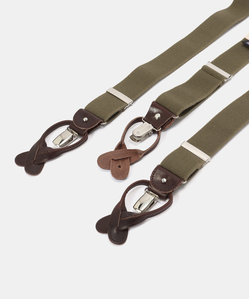 FRAMeWORK(フレームワーク)の「ALBERT THURSTON/アルバートサーストン TWO IN ONE35MM ELASTIC(サスペンダー・レディース・グリーン/ベージュ/カーキ・FREE)」の7枚目の写真
