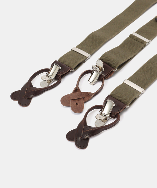 FRAMeWORK(フレームワーク)の「ALBERT THURSTON/アルバートサーストン TWO IN ONE35MM ELASTIC(サスペンダー・レディース・グリーン/ベージュ/カーキ・FREE)」の8枚目の写真