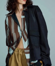 ANTHEM A（アンセムエー）の「【ANTHEM A】 COLLAGE PRINTED OPEN COLLAR SHIRTS（シャツ/ブラウス）」