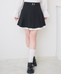 【セットアイテム】裾フリルベルト付きミニスカート
