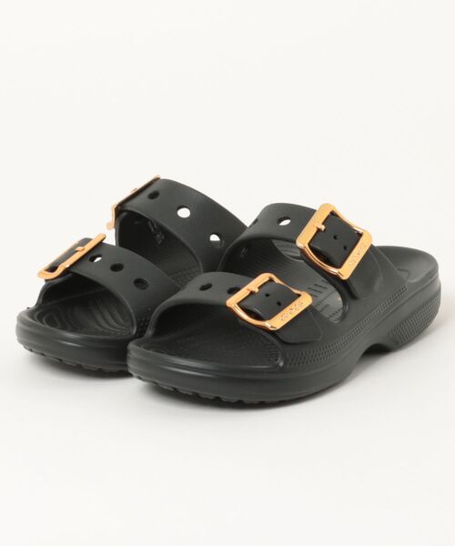 crocs（クロックス）の「クロックス サタデー メタリックバックル サンダル W / crocs SaturdayMetallicBuckleSandalW（サンダル・レディース・ブラック/モカ・23cm/22cm/25cm/24cm/27cm/26cm/21cm）」の2枚目の写真