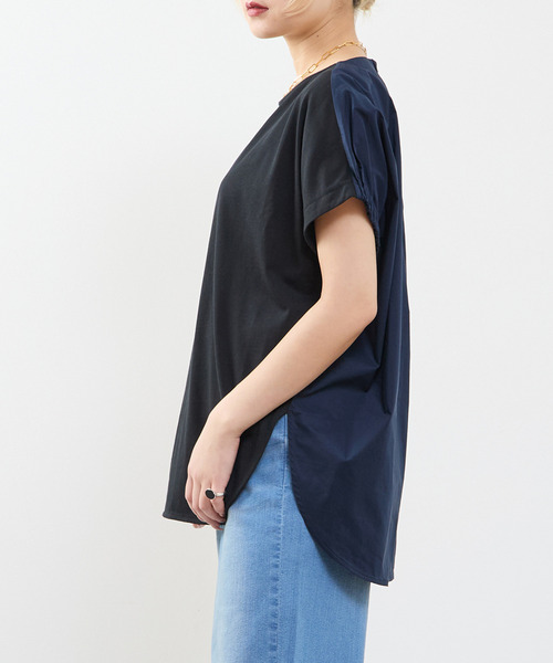 SOFFITTO(ソフィット)の「タイプライタードッキングTシャツ(Tシャツ/カットソー・レディース・ホワイト/ブラック・FREE)」の16枚目の写真
