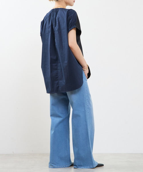 SOFFITTO(ソフィット)の「タイプライタードッキングTシャツ(Tシャツ/カットソー・レディース・ホワイト/ブラック・FREE)」の13枚目の写真