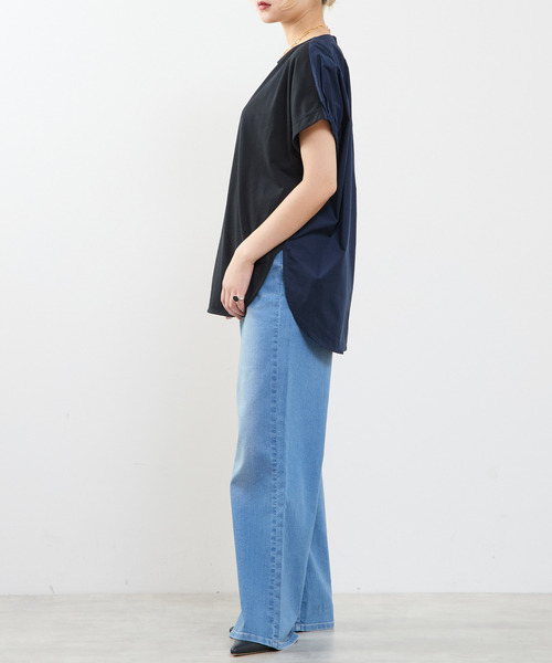 SOFFITTO(ソフィット)の「タイプライタードッキングTシャツ(Tシャツ/カットソー・レディース・ホワイト/ブラック・FREE)」の11枚目の写真