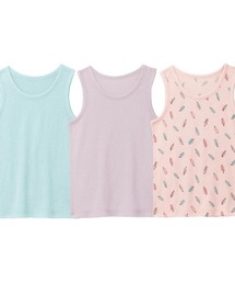 GITA（ジータ）の「コットンメッシュタンクトップ３枚セット（インナーウェア/肌着）」