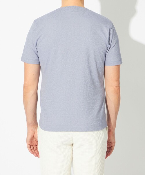 EPOCA UOMO（エポカウォモ）の「デジタルピクセルカットソー（Tシャツ/カットソー・メンズ・ホワイト/ブラック/パープル系その他4/ライトグレー・46/48）」の8枚目の写真
