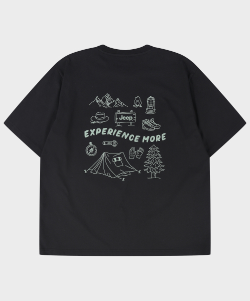 JEEP(ジープ)の「キャンピングスケッチャーズ 半袖Tシャツ (JR5TSU143BK)(Tシャツ/カットソー・レディース・その他・X-LARGE/2XL/SMALL/MEDIUM/LARGE)」の1枚目の写真