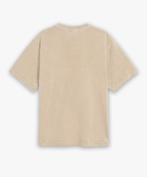 GEECOON（ジークーン）の「ソフトミュートパッチピグメント半袖Tシャツ GEE265-102 ベージュ（Tシャツ/カットソー・メンズ・ベージュ・LARGE/X-LARGE）」の3枚目の写真