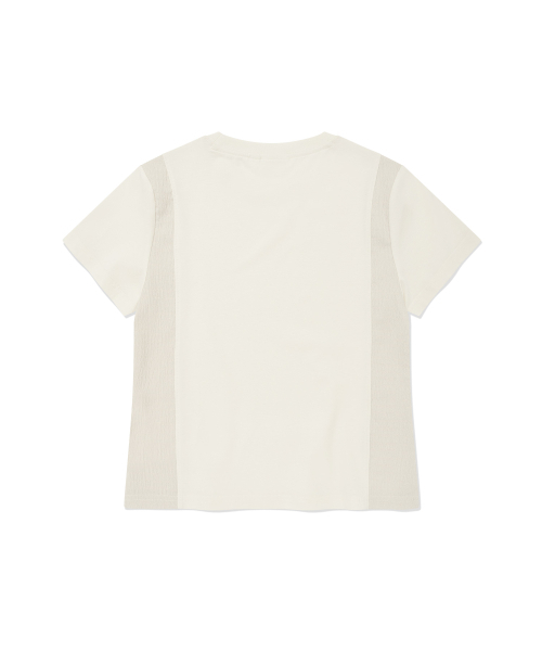 COVERNAT WOMAN（カバーナットウーマン）の「ウィメンズスリムフィットパネルTシャツクリーム（Tシャツ/カットソー・レディース・その他・WS/WM）」の3枚目の写真