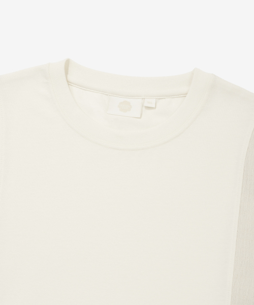 COVERNAT WOMAN（カバーナットウーマン）の「ウィメンズスリムフィットパネルTシャツクリーム（Tシャツ/カットソー・レディース・その他・WS/WM）」の7枚目の写真
