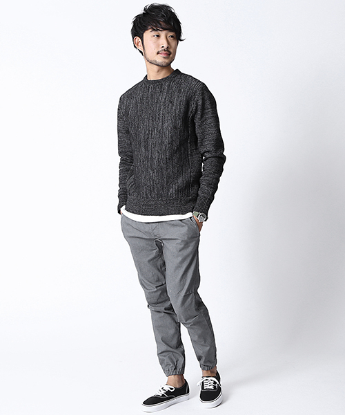 BEAMS（ビームス）の「BEAMS / クルーネック ニット（ニット/セーター・メンズ・ホワイト系その他/グレー/ブラック/ネイビー・MEDIUM/SMALL/LARGE）」の14枚目の写真