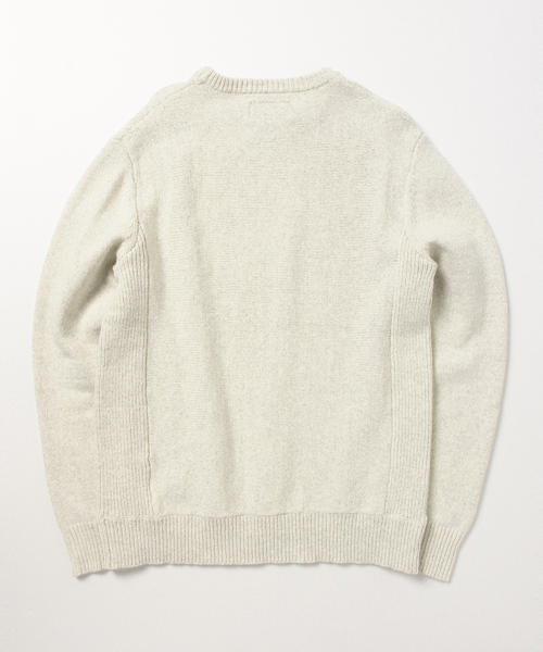 BEAMS（ビームス）の「BEAMS / クルーネック ニット（ニット/セーター・メンズ・ホワイト系その他/グレー/ブラック/ネイビー・MEDIUM/SMALL/LARGE）」の7枚目の写真