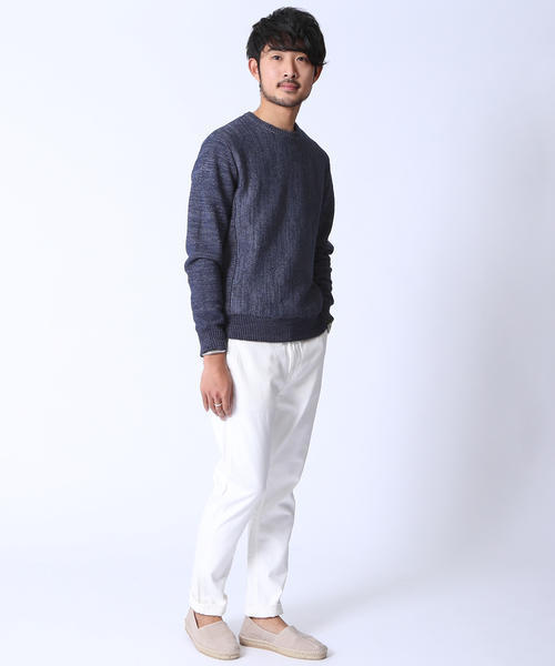 BEAMS（ビームス）の「BEAMS / クルーネック ニット（ニット/セーター・メンズ・ホワイト系その他/グレー/ブラック/ネイビー・MEDIUM/SMALL/LARGE）」の10枚目の写真