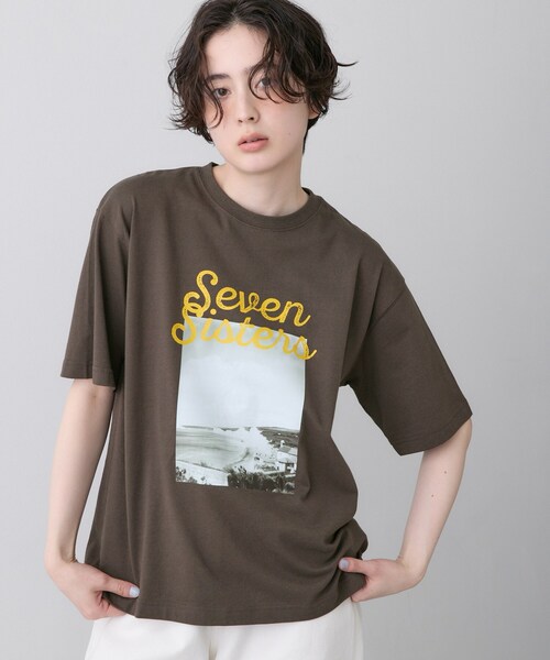 Dessin(デッサン)の「【ユニセックス/洗える】オーガニックロゴTシャツ(Tシャツ/カットソー・レディース・ブラウン系その他/グレー/ホワイト系6/ホワイト・04/03/02/01)」の4枚目の写真