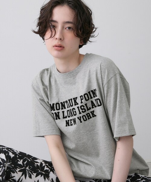 Dessin(デッサン)の「【ユニセックス/洗える】オーガニックロゴTシャツ(Tシャツ/カットソー・レディース・ブラウン系その他/グレー/ホワイト系6/ホワイト・04/03/02/01)」の3枚目の写真