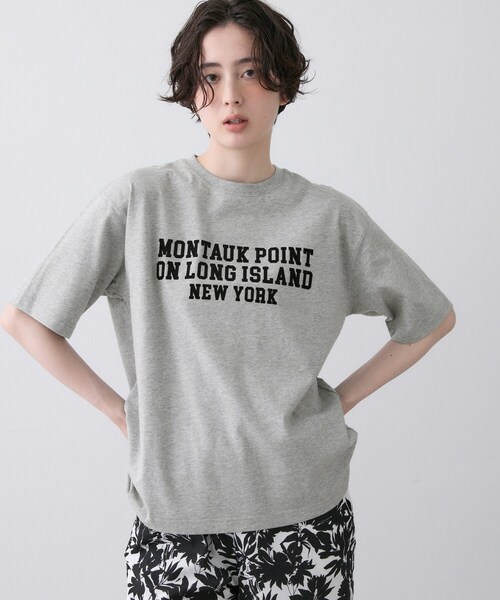 Dessin（デッサン）の「【ユニセックス/洗える】オーガニックロゴTシャツ（Tシャツ/カットソー・レディース・ブラウン系その他/グレー/ホワイト系6/ホワイト・04/03/02/01）」の13枚目の写真