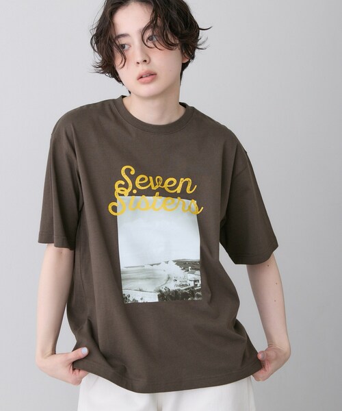 Dessin(デッサン)の「【ユニセックス/洗える】オーガニックロゴTシャツ(Tシャツ/カットソー・レディース・ブラウン系その他/グレー/ホワイト系6/ホワイト・04/03/02/01)」の7枚目の写真