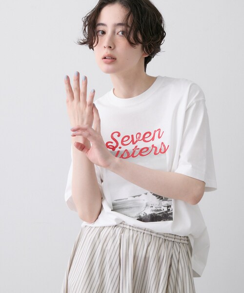 Dessin(デッサン)の「【ユニセックス/洗える】オーガニックロゴTシャツ(Tシャツ/カットソー・レディース・ブラウン系その他/グレー/ホワイト系6/ホワイト・04/03/02/01)」の11枚目の写真