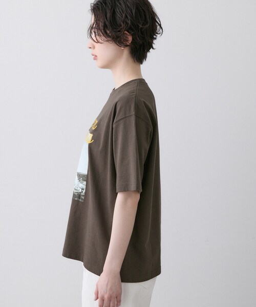 Dessin(デッサン)の「【ユニセックス/洗える】オーガニックロゴTシャツ(Tシャツ/カットソー・レディース・ブラウン系その他/グレー/ホワイト系6/ホワイト・04/03/02/01)」の16枚目の写真