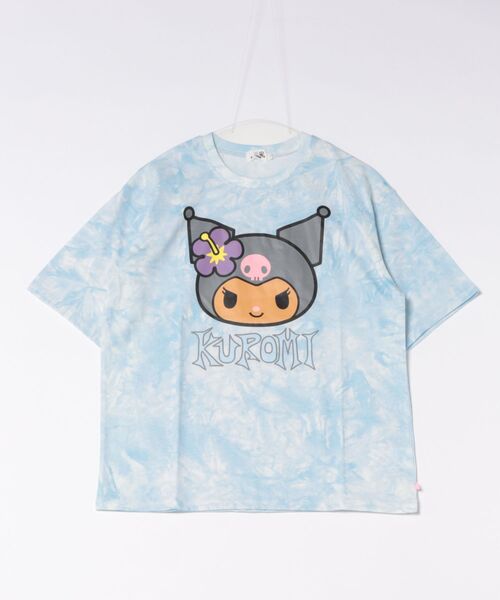 sanrio(サンリオ)の「親子お揃い サンリオ タイダイBIGTシャツ 1661A(Tシャツ/カットソー・レディース・バイオレット/その他24・ユニセックスS/ユニセックスM/ユニセックスL)」の2枚目の写真