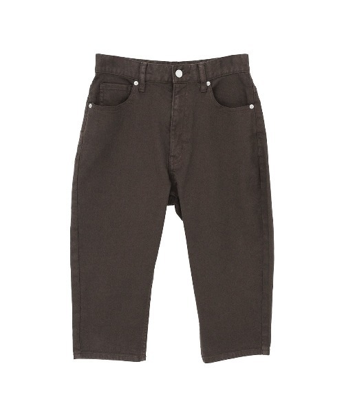CLANE（クラネ）の「DENIM CAPRI PANTS（デニムパンツ・レディース・ブラウン/ブラック・0/1）」の19枚目の写真