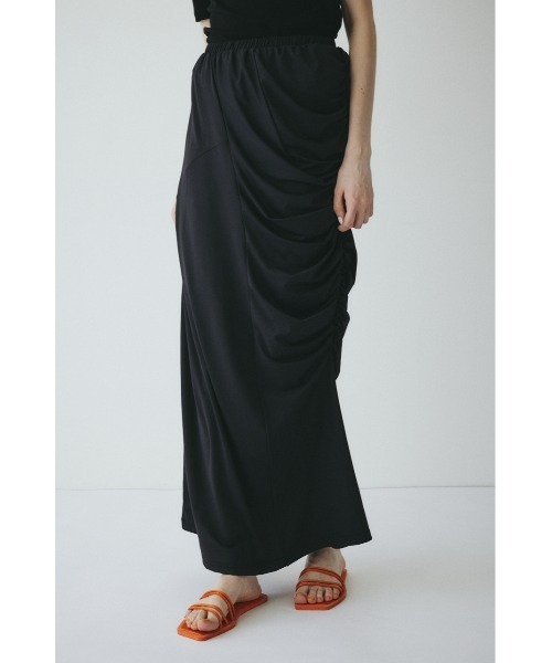 HeRIN.CYE(ヘリンドットサイ)の「Asymmetry cut skirt / アシンメトリーカットスカート(スカート・レディース・ブラック/ブラウン・36/38)」の2枚目の写真