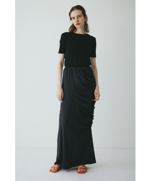 HeRIN.CYE(ヘリンドットサイ)の「Asymmetry cut skirt / アシンメトリーカットスカート(スカート・レディース・ブラック/ブラウン・36/38)」の6枚目の写真