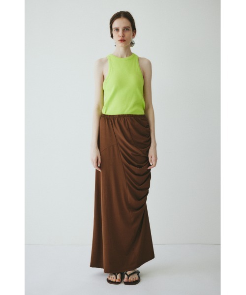 HeRIN.CYE(ヘリンドットサイ)の「Asymmetry cut skirt / アシンメトリーカットスカート(スカート・レディース・ブラック/ブラウン・36/38)」の4枚目の写真