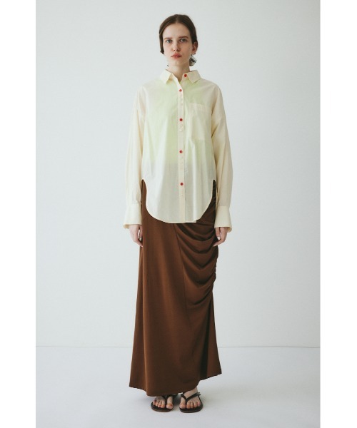 HeRIN.CYE(ヘリンドットサイ)の「Asymmetry cut skirt / アシンメトリーカットスカート(スカート・レディース・ブラック/ブラウン・36/38)」の12枚目の写真