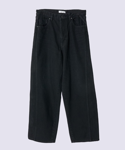 ROTOL(ロトル)の「【ROTOL/ロトル】Triple Seams 6P Denim Wide Damage(デニムパンツ・メンズ・ブラック・2/1)」の1枚目の写真