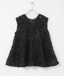 Torrazzo Donna（トラッゾドンナ）の「Torrazzo Donna　FLOWER LACE A-LINE TOP（シャツ/ブラウス）」