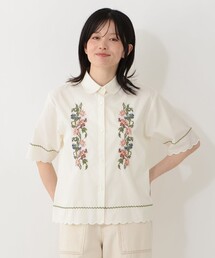 刺繍パッチワークブラウス/MAISON SAJOU（シャツ/ブラウス 