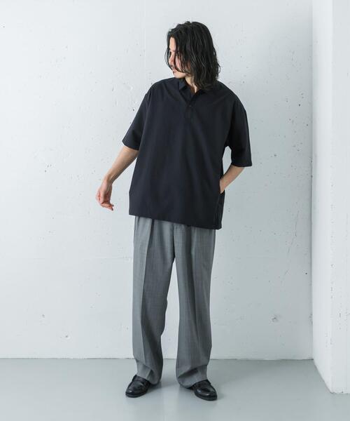 URBAN RESEARCH(アーバンリサーチ)の「COOL DOTS ポロシャツ(ポロシャツ・メンズ・チャコールグレー/ブラック/ネイビー・MEDIUM/LARGE)」の15枚目の写真