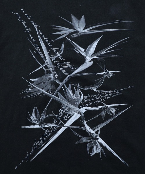 Ruze(ルゼ)の「"Bard of paradise" print T-shirt/バードオブパラダイス プリントTシャツ(Tシャツ/カットソー・メンズ・ブラック・FREE)」の3枚目の写真