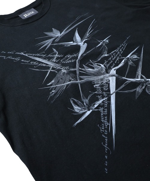 Ruze(ルゼ)の「"Bard of paradise" print T-shirt/バードオブパラダイス プリントTシャツ(Tシャツ/カットソー・メンズ・ブラック・FREE)」の4枚目の写真