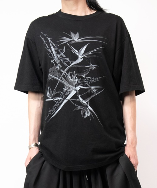 Ruze(ルゼ)の「"Bard of paradise" print T-shirt/バードオブパラダイス プリントTシャツ(Tシャツ/カットソー・メンズ・ブラック・FREE)」の14枚目の写真