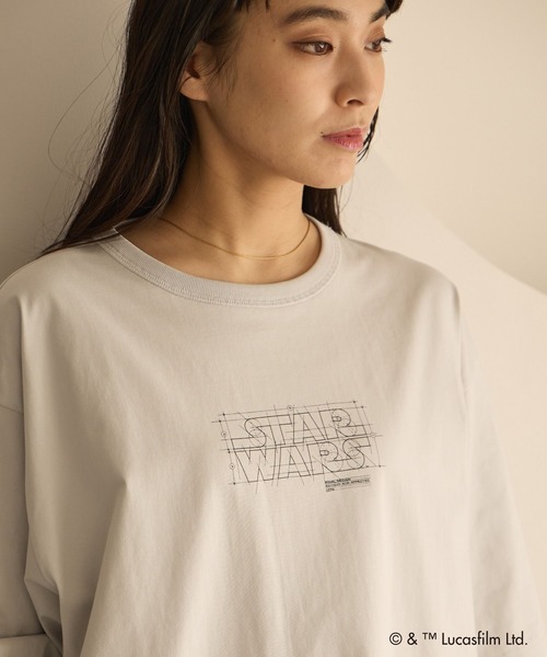 GLOBAL WORK（グローバルワーク）の「【STAR WARS(スター・ウォーズ)】ヘビロッTEE半袖/666031（Tシャツ/カットソー・メンズ・ホワイト系その他2/ブラック/ホワイト/ライトグレー・LARGE/MEDIUM）」の6枚目の写真